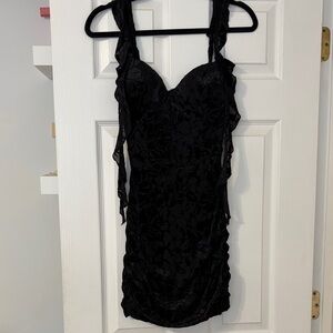 Windsor Black Floral Mini Dress